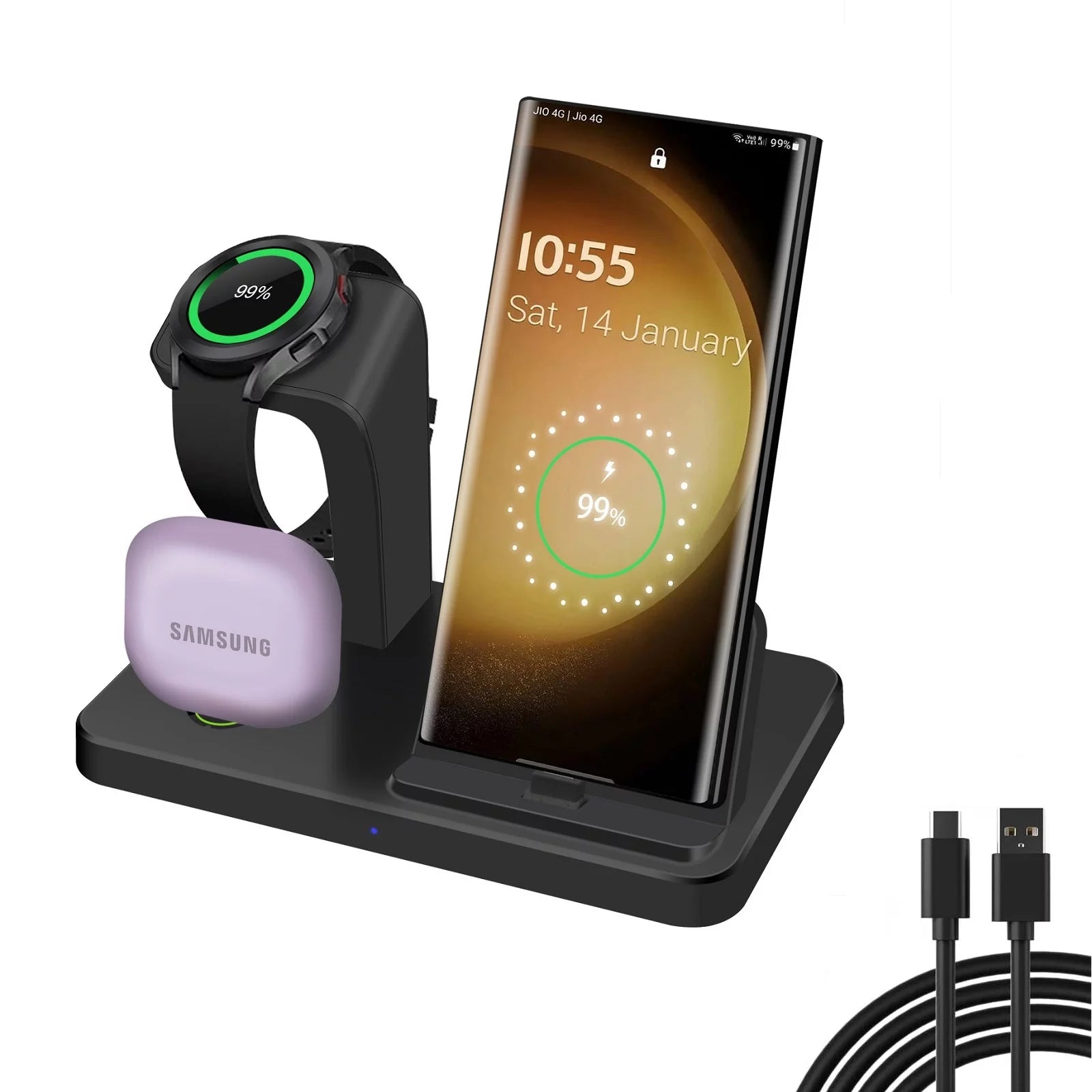 Charging station for samsung watch and phone online