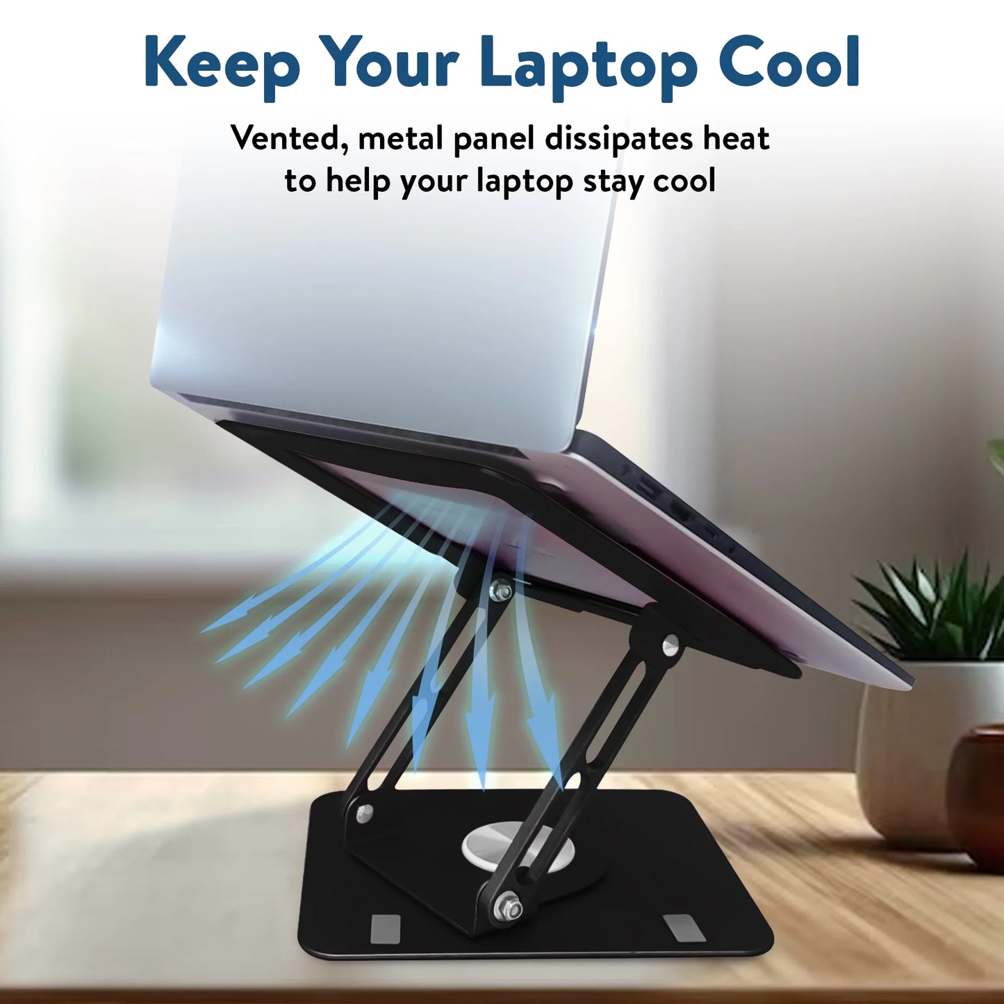 Swivel Laptop Stand for Desk – Adjustable Laptop Stand for Desk 360 Rotation